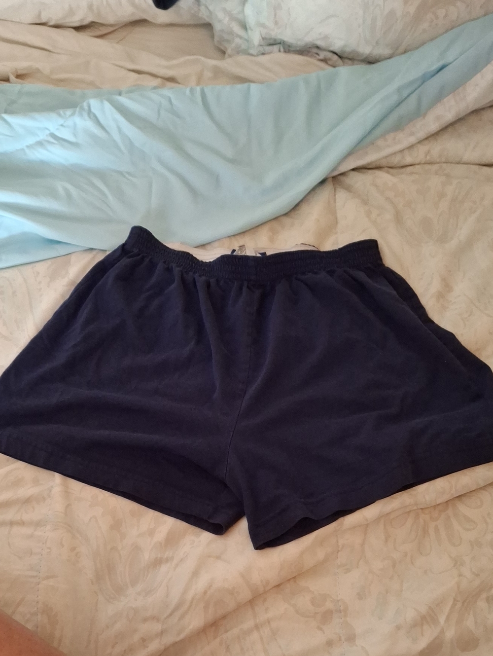 Reebok Kids Buffalo Bills Navy Elastic-Waist Athletic Shorts
